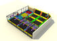 Commercial Soft Play Trampoline , Galvanized Steel Pipe Big Trampoline Park